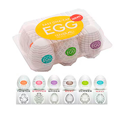 Pack 6 Mini masturbador masculino portátil tipo “egg” – compacto, elegante y eficiente